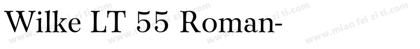 Wilke LT 55 Roman字体转换